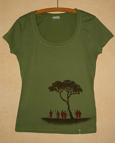 Afrika-Shirt - ein Probestück