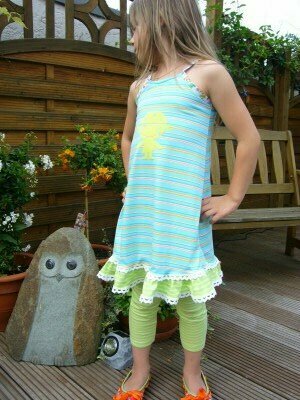 Spaghetti Trägerkleid/Top mit passender Leggins