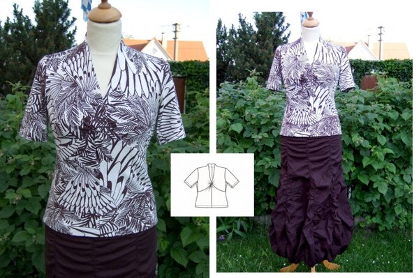 Knotenshirt nach Burda 07/07 Modell 124