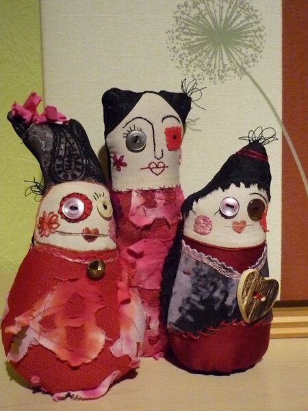 Damenkränzchen in Rot