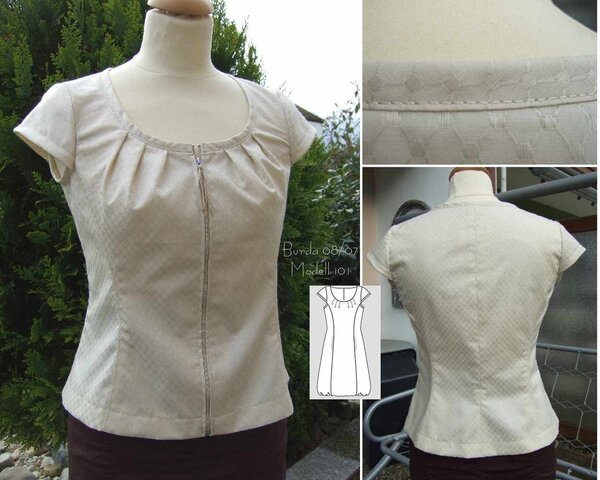 Bluse nach Modell 101 aus Burda 08/07