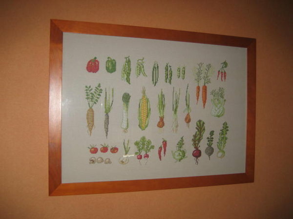 2006 - Gemüse-Küchenbild Kreuzstich