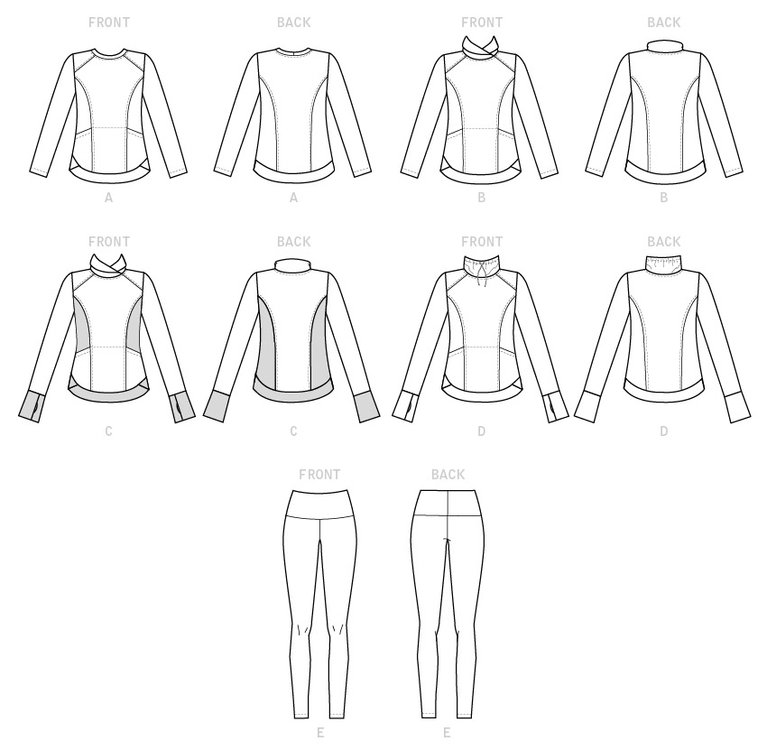 Shirt und Leggings M7874 Copyright McCALL's ® Company, NY