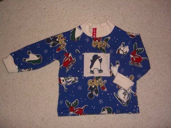 "Offener Tauschring" Stoff Pullover Gr. 86