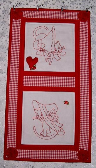 Redwork Katzen