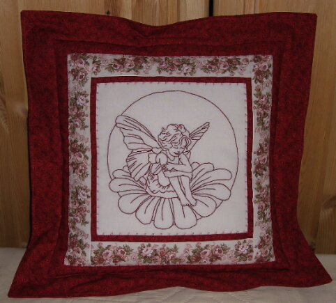Kissen mit Redwork