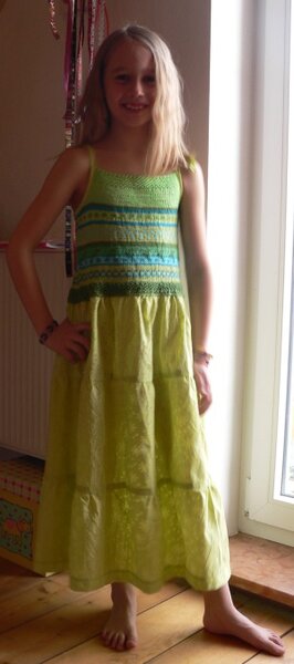 Strick-Top-Kleid...