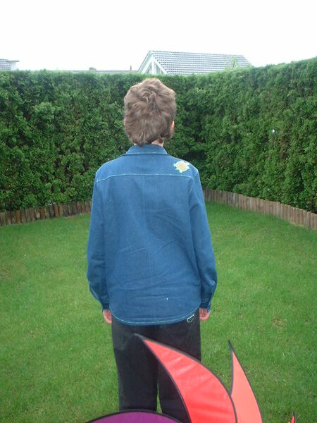 Allans neue Jacke Rückenansicht