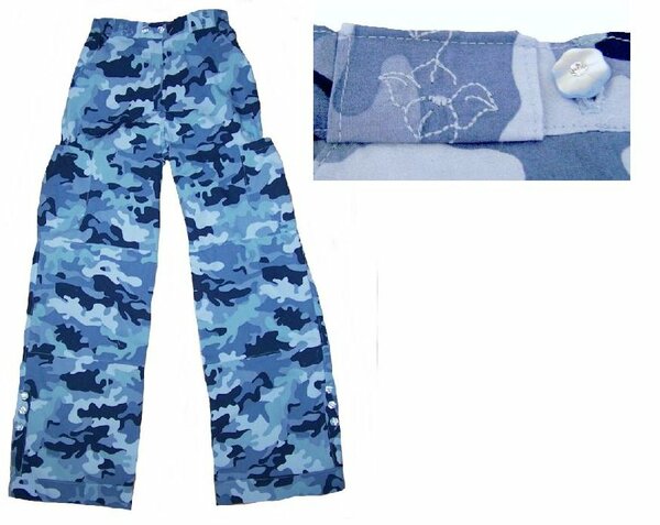 Camouflagehose in blau