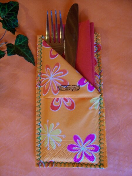 Meine Servietten- und Bestecktaschen