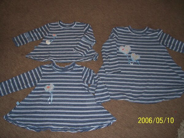 3 Sweatis nach Farbenmix aus einem wunderbaren Frotee ( Januar 2006)