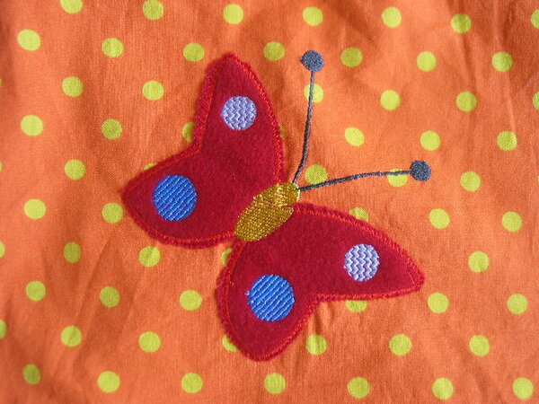 Detail Schmetterlingsapplikation