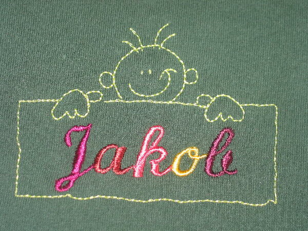 Detail Stickerei