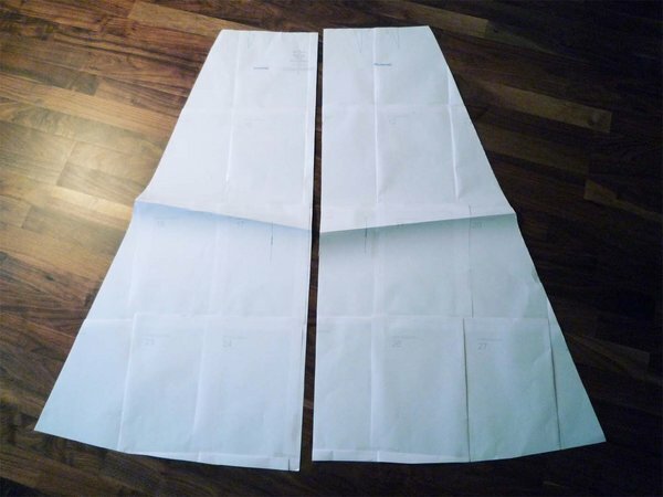 Ausdrucke und Zuschnitt von Golden Pattern
