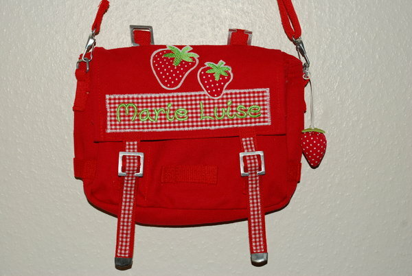 KiGaTasche Modell Erdbeere 1