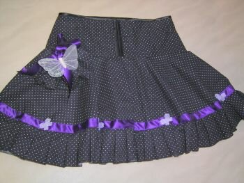 50er Tellerrock mit Pompadourbeutelchen