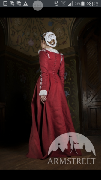 Mittelalter Korsettkleid Kirtle 16.Jhdt. fürs Barbarossa Festival
Armstreet