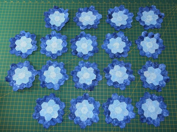 Hexagonquilt La Passion - Teil 5