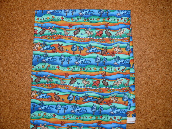 baumwollstoff mit kleinen häschen   1 x 1,30