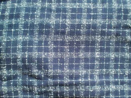 27) blau / weiß karierter Stoff