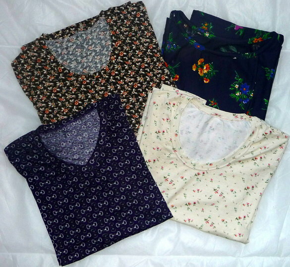 Shirts 
ganz einfach nach Burda 8998 und eine blaue Bertina