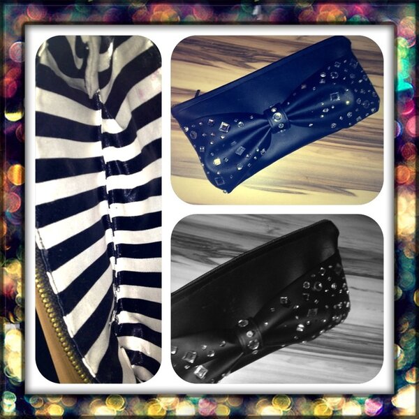 Partytasche mit Schleife und viel Strass