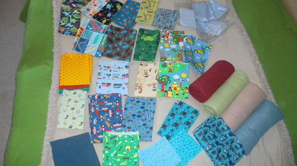 die ersten Stoffe sind da !!!!
