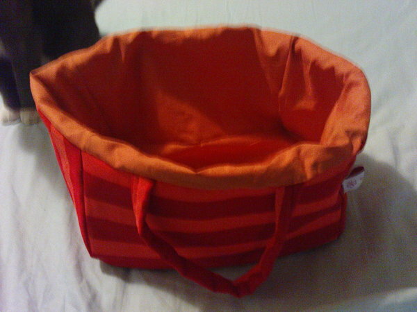 Tasche Rot gestreift