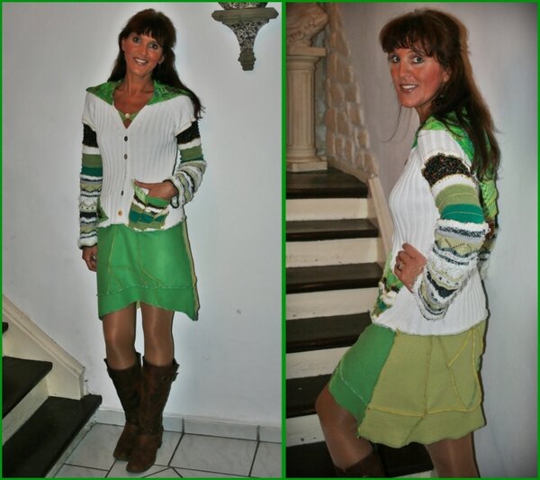 Upcycling,  Winterkleid "Flora" (1), Nov. 2013