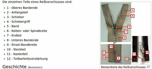 Reißverschluß