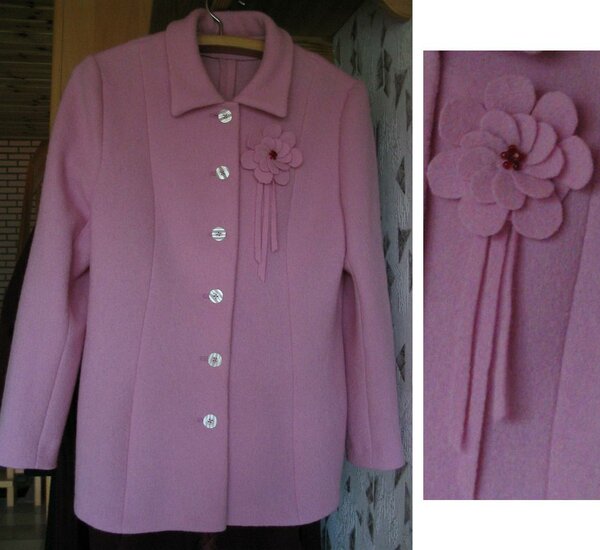 Meine rosa Walkjacke