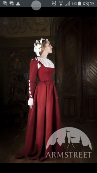 Mittelalter Korsettkleid Kirtle 16.Jhdt. fürs Barbarossa Festival
Armstreet