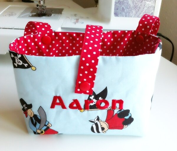 Eine piratige Lenkertasche für Aaron