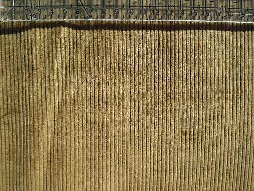 25) fester sandfarbener Cordstoff
