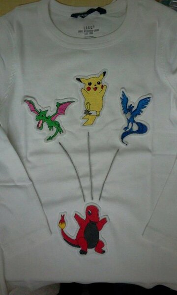 Ja - es gibt sie noch, die Pokemons. Anfertigung nach sehr genauen Vorstellungen meines kleinen Sohns.