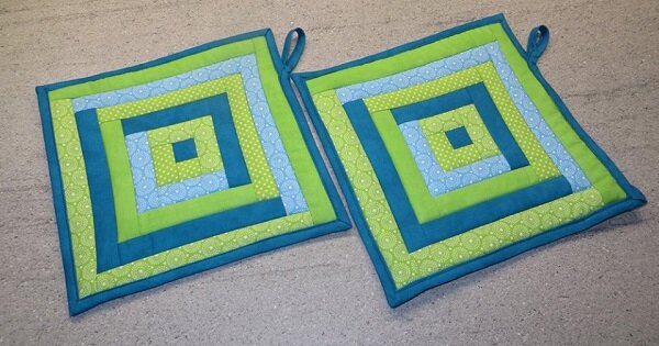 Topflappen - meine allererste Patchwork-Arbeit