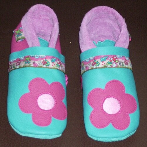 Leder Puschen Gr.25