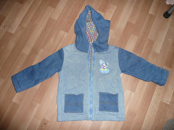Jeansrecycling - Kinderjacke nach einem Ottobre-Schnitt