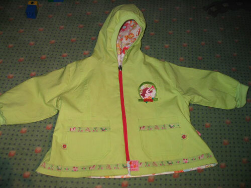 Eine sommerliche Fee als Wendejacke