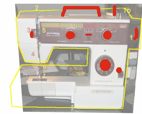 jones vx 770 vs. privileg 661, position der funktionen