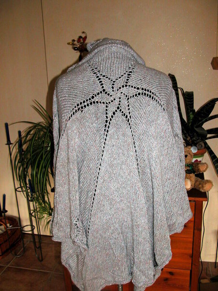 Jacke Anleitung Heft??? Selbstgewickelte Baumwolle + Lurex Rückseite