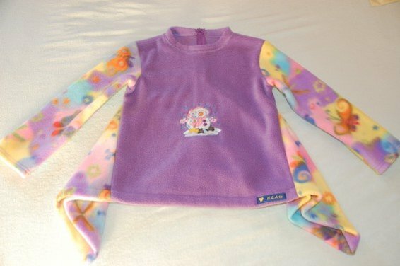 Fleece-Pulli nach Burda-Einzelschnitt Gr. 116