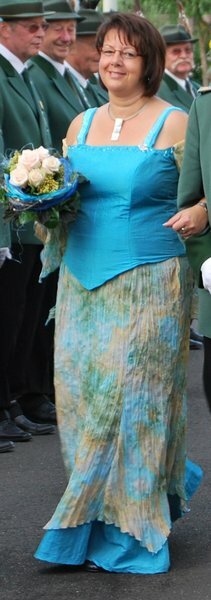 Schützenfest Samstag Abend - Kleid Nr. 1 - Oberteil und Rock nach Burda Schnitt