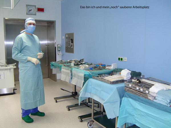 Ich bei der Arbeit im OP 2