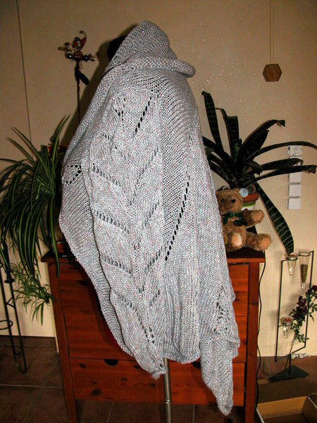 Jacke Anleitung Heft??? Selbstgewickelte Baumwolle + Lurex Seitenansicht