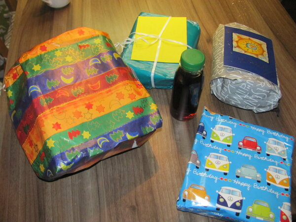 Geschenke verpackt