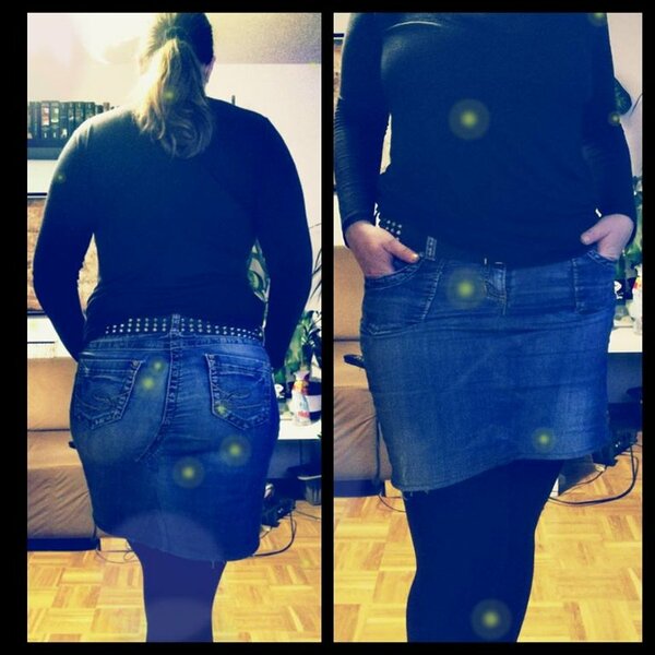 Upcycling Rock aus Jeans