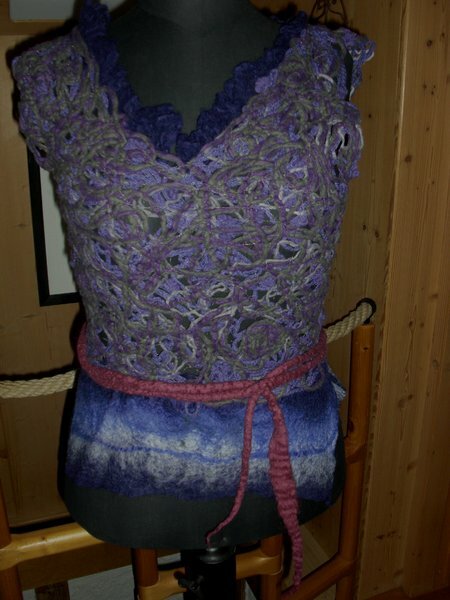 Crazy Wool Filz Lila1