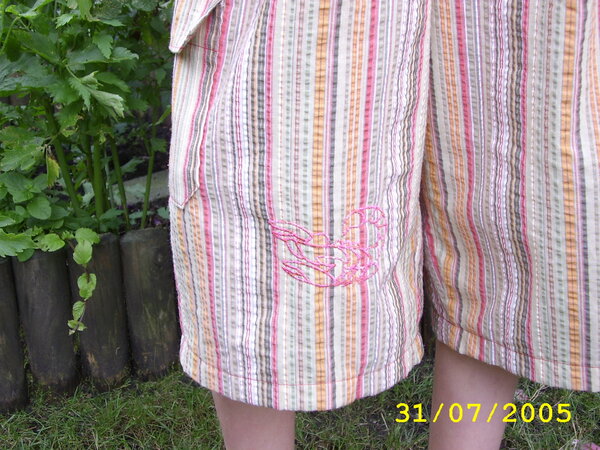 Sommershorts à la Allain Detail