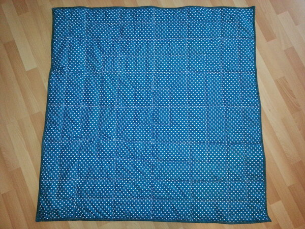 Rückseite der Babydecke